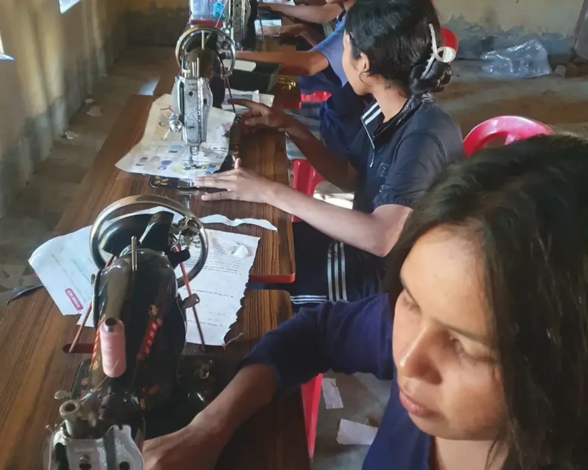 Our Tailoring group at Sonthang, ompi RD