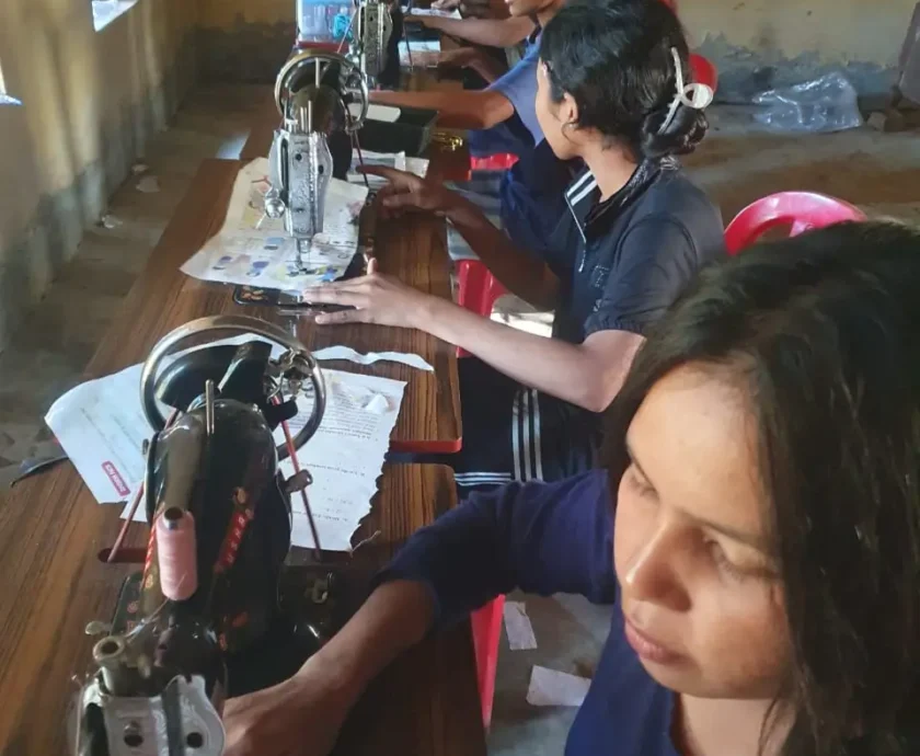 Our Tailoring group at Sonthang, ompi RD
