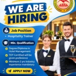 We're hiring - Hospitality Trainer